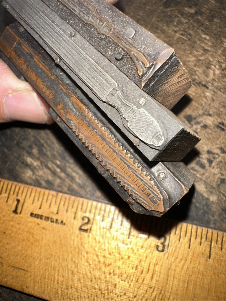 Printing Blocks ( Old Speciality Tools ) Type Cut Blocks