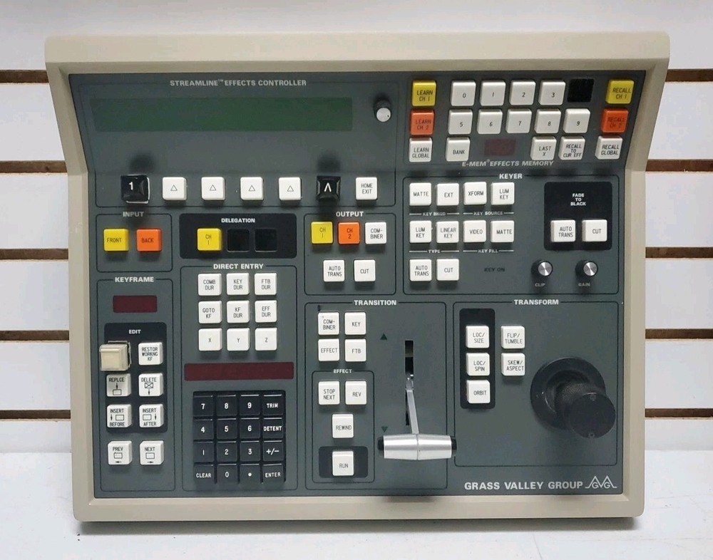 Grass Valley Group Streamline Effects Controller DPM-100 w/Cable, Untested *READ