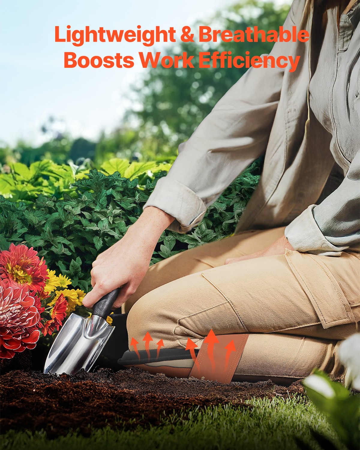 VEVOR Knee Pads for Work Durable Leather Construction Pads Washable Extra Thick