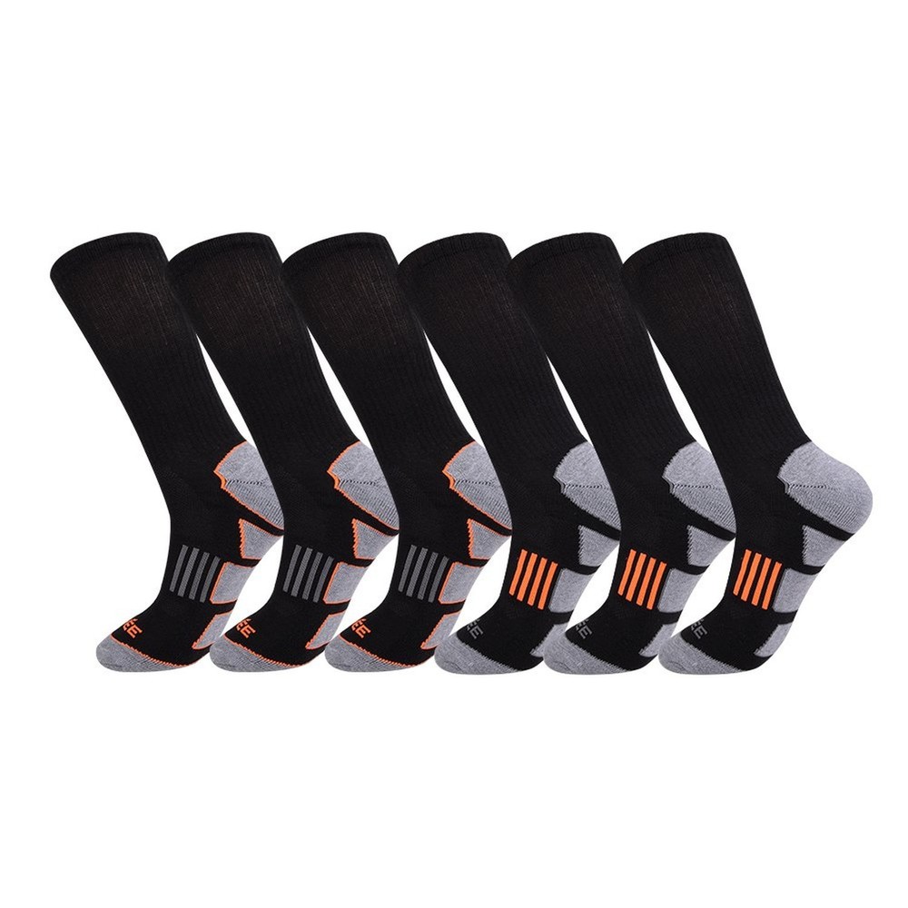 JOYNÉE Mens 6 Pack Athletic Cushion Crew Socks Performance Running Socks