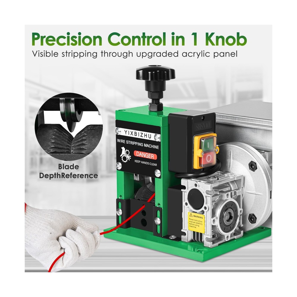 160W Electric Wire Stripper Machine, 30 m/min Automatic Cable Stripping Tool ...