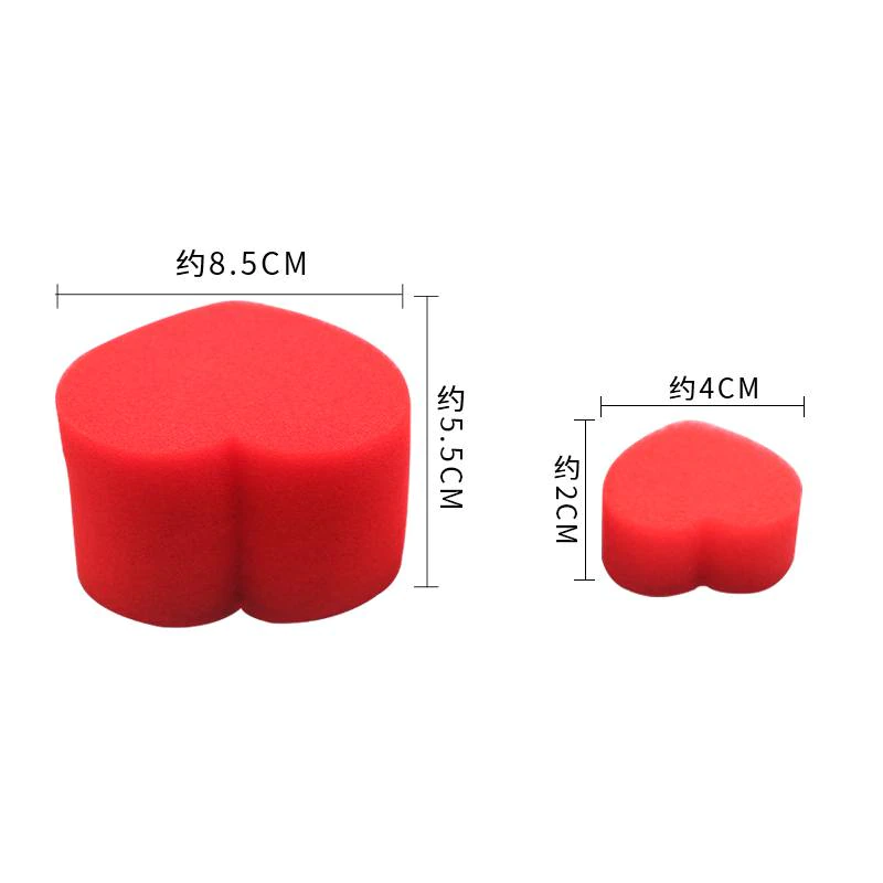 Heart Sponge 5 pc Magic Trick Funny Magician Tricks Props