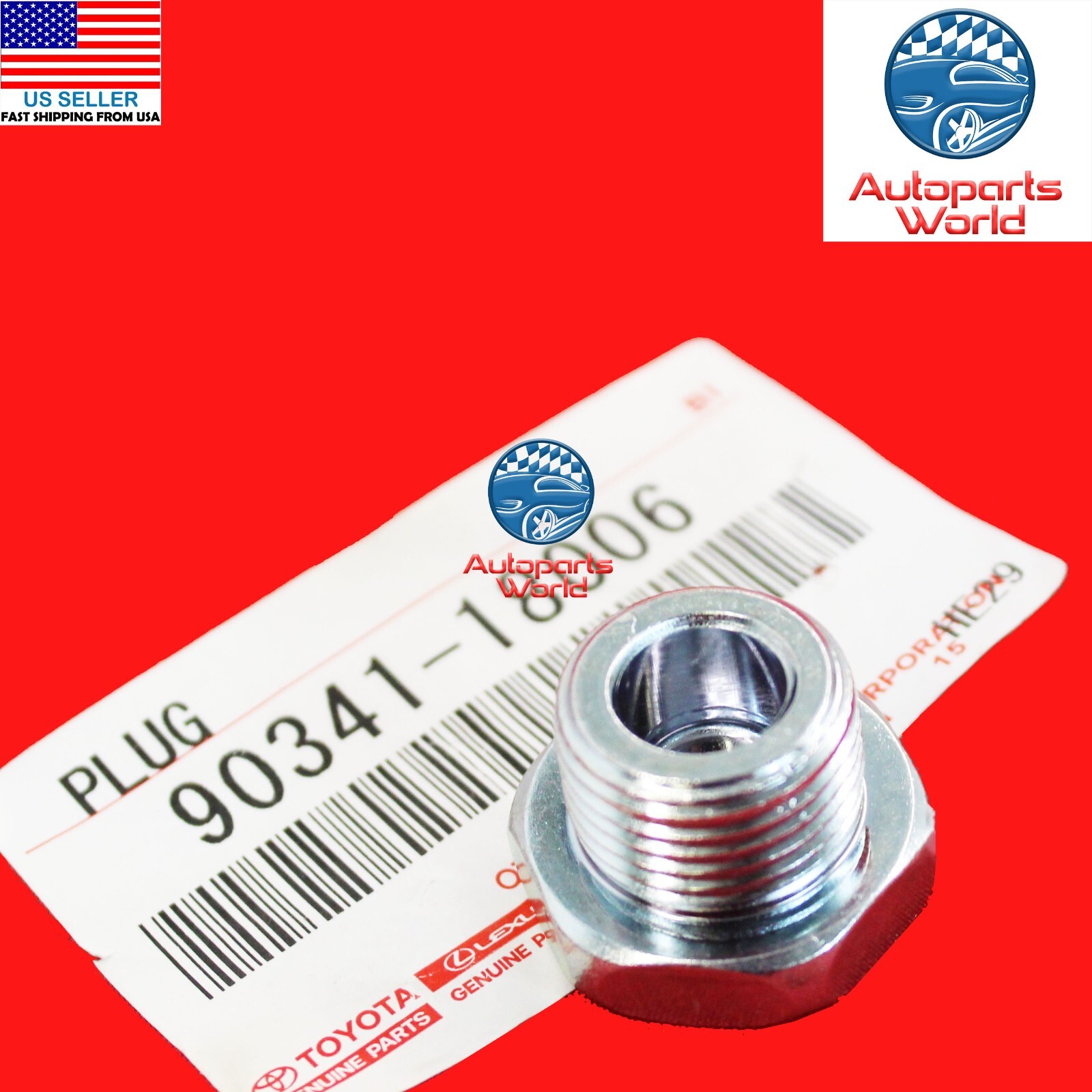 GENUINE TOYOTA 4RUNNER PICKUP TACOMA TUNDRA REAR AXLE FILLER PLUG 90341-18006