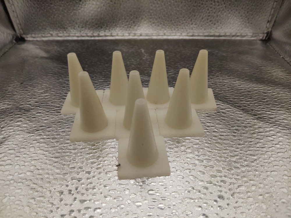 8 Small Glow In Dark Cones