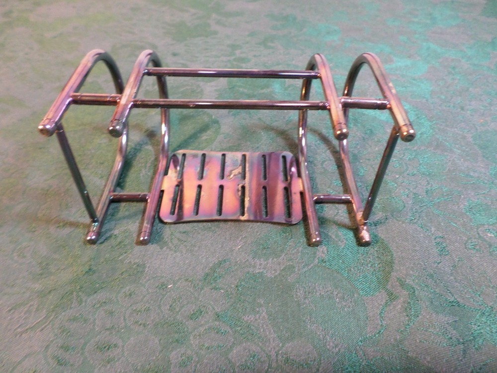 Unique Vintage P M Italian Silverplate Silverware/Cutlery Buffet Holder/Caddy