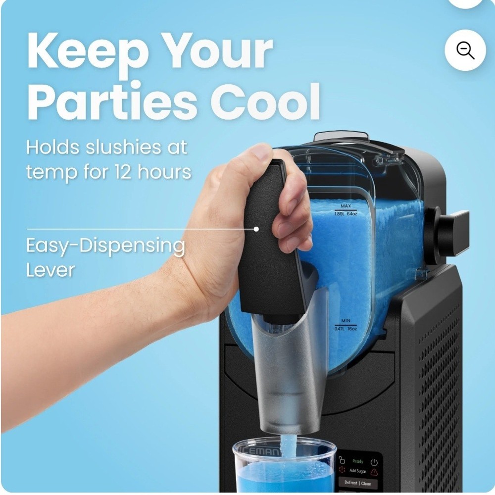 Iceman Slush-Ease MAX, a 64 oz. capacity slushy maker designed for home use