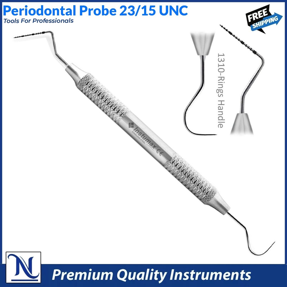 Dental Williams Explorer UNC 15/23 Color Coded Probe Double Ended Instruments