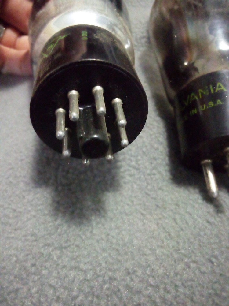 8x Sylvania Replacement Bulbs/Tubes Vintage Untested