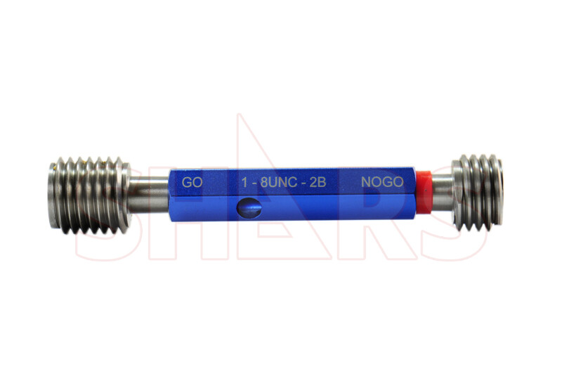 SHARS 1-8 UNC Thread Plug Gage GO and NO GO Class 2B NEW !