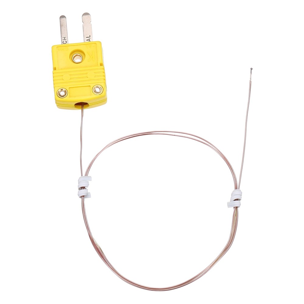 K Type Thermocouple Mini Connector Temperature Sensor 3.3ft, 1mm Wire
