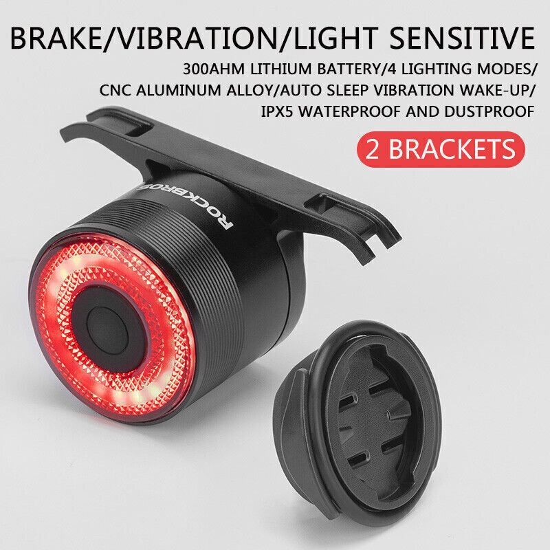 Bicycle Tail Light Q3 Smart Sensor Brake Light Night Riding Warning Light