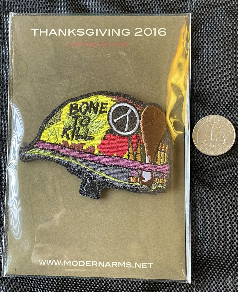Bone To Kill Tactical Morale Patch, Modern Arms Limited, 2016, Embroidered