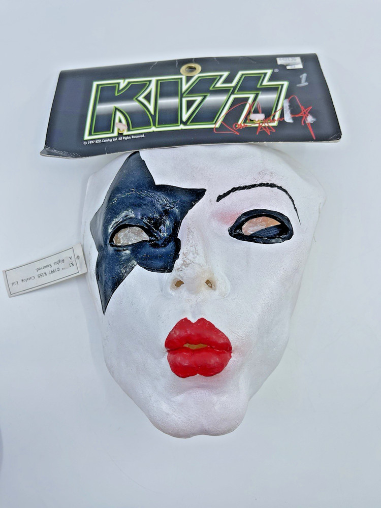 VTG KISS OFFICIAL PAUL STANLEY HALLOWEEN MASK 1997 RETRO ROCK