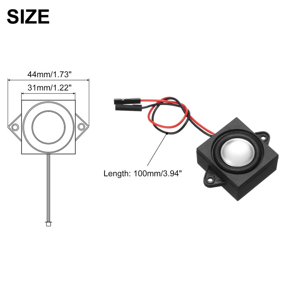 1Pcs 3 Watt 4 Ohm Single Mini Speaker Portable Separating Interface