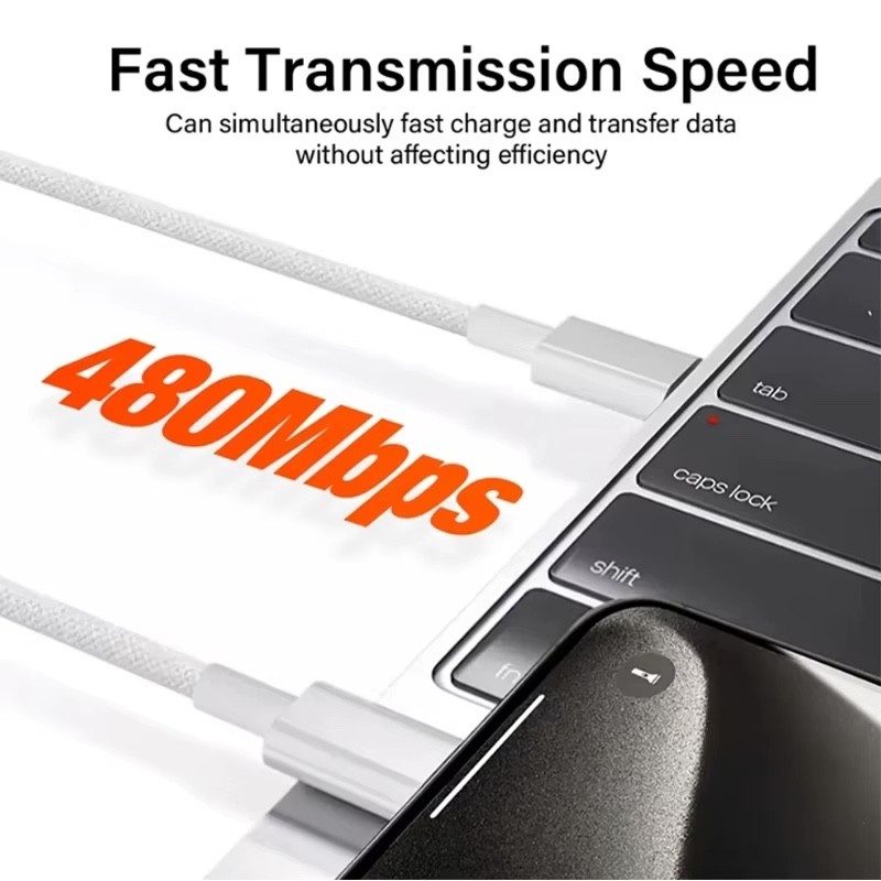 Apple 240W USB-C Charge Thunderbolt Fast Charging Cable Lightning Data Transfer