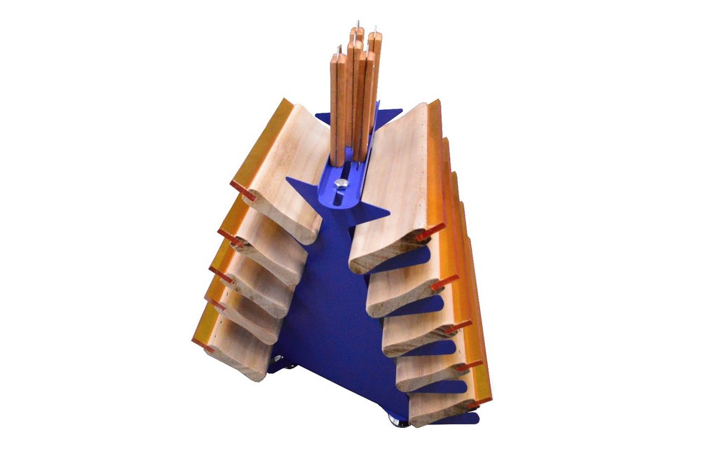 Screen Printing Squeegee/Spatulas Holder Desktop Shelving Tool Rack 5 Layers