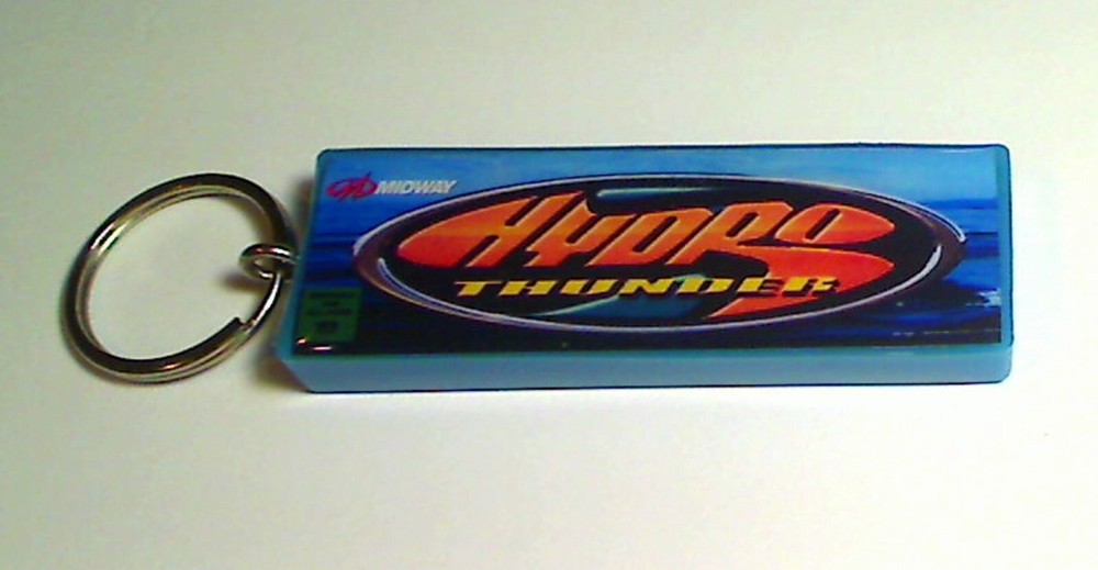 Hydro Thunder Arcade Marquee Coin Door accessory Keychain