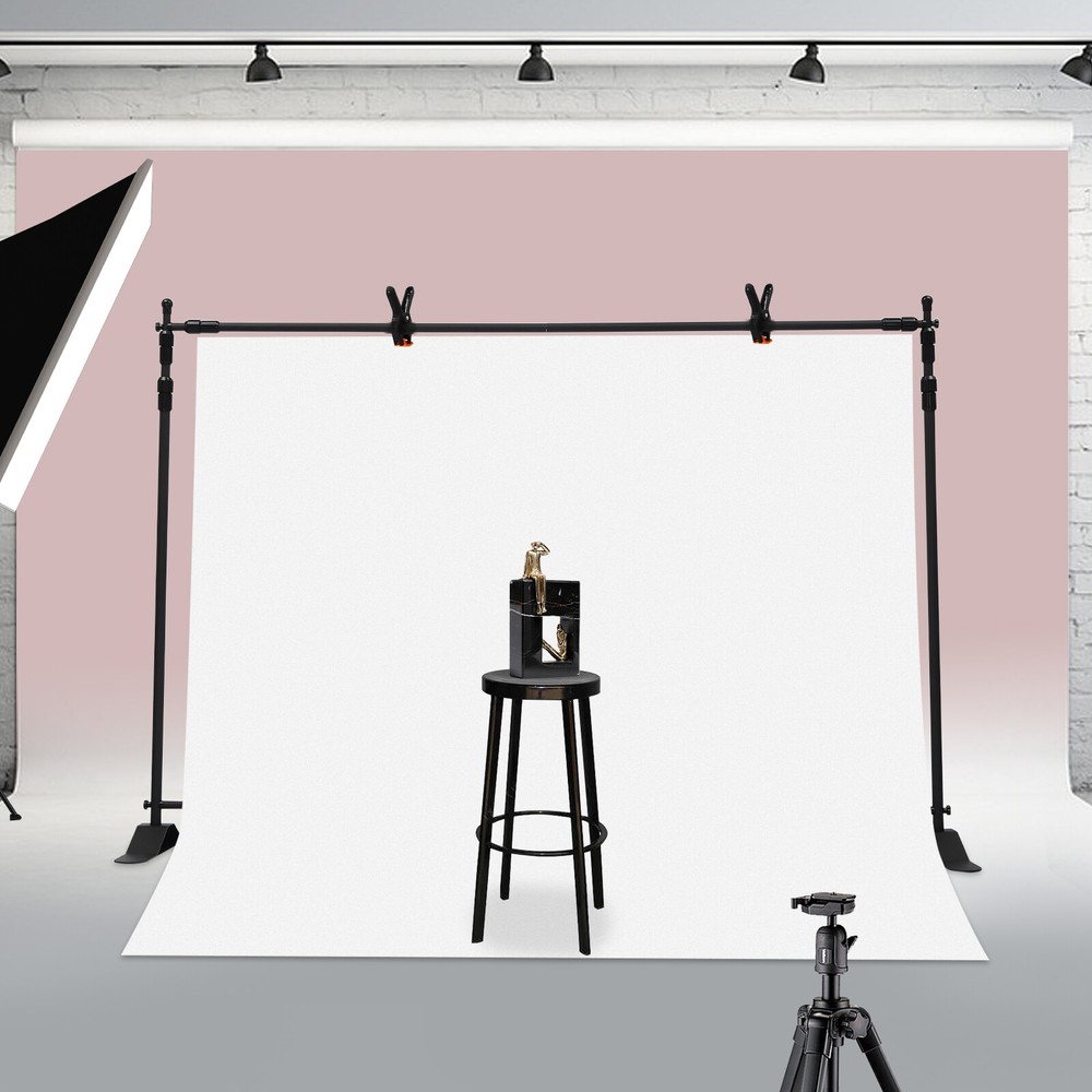 10Ft Adjustable Background Stand Kit - Durable Photography Support Equipment