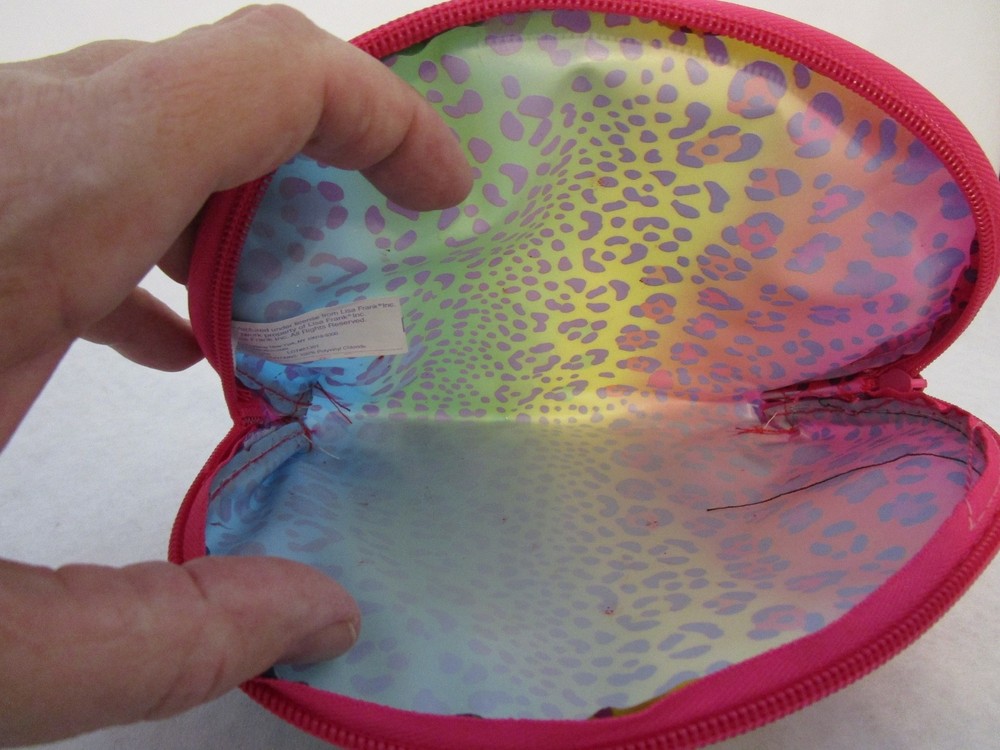 Lisa Frank Plastic Leopard Pencil Pouch
