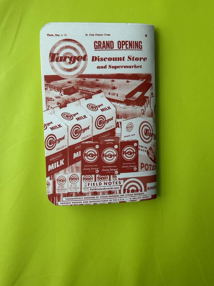 Target Exclusive Field Notes Single Target Archives Memo Book