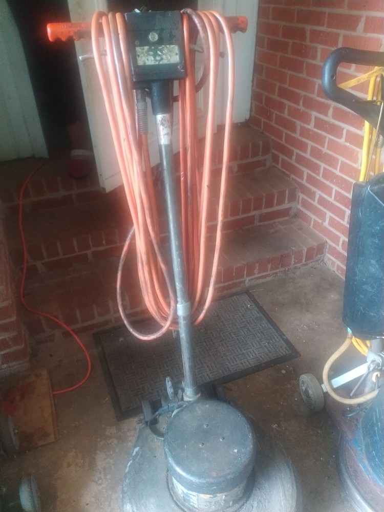 stripping waxing walk behind floor machine