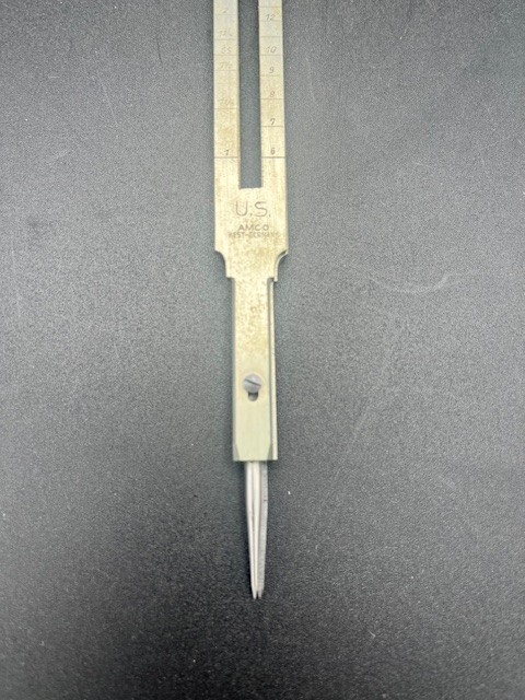 Vintage amco protractor measurement tool w/case