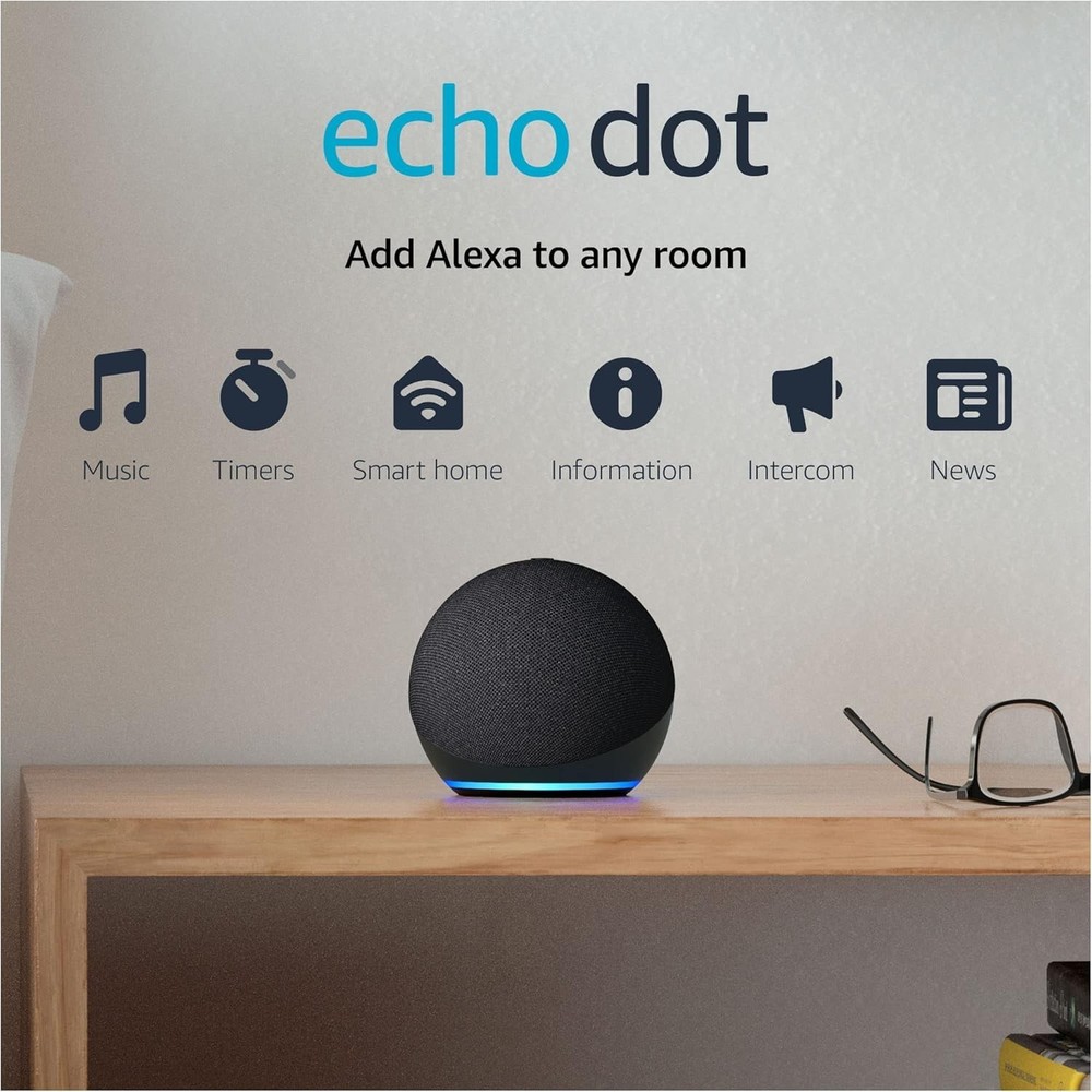Amazon Echo Dot (4th Gen, 2020 Release) Smart Speaker with Alexa (Twilight Blue)