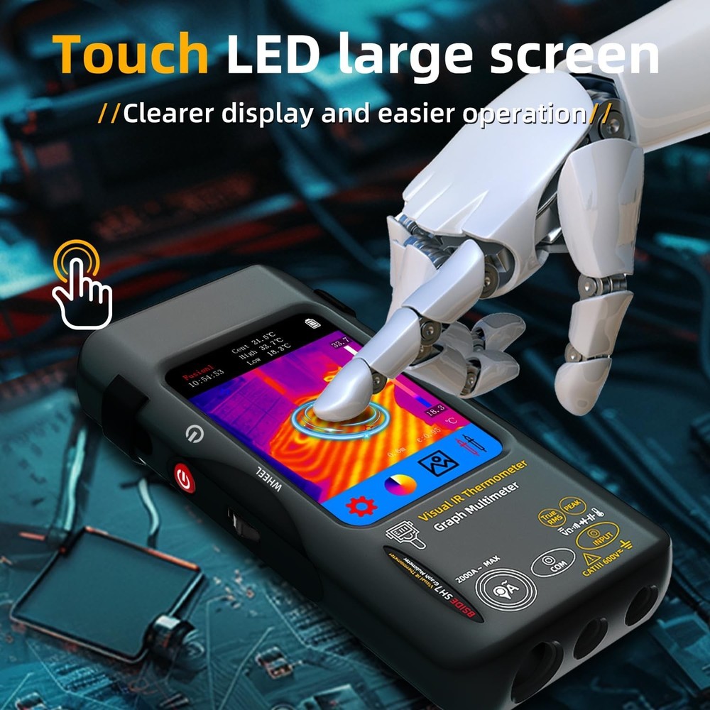 BSIDE Thermal Imaging Camera Multimeter 320×320 Resolution with 20000 Words