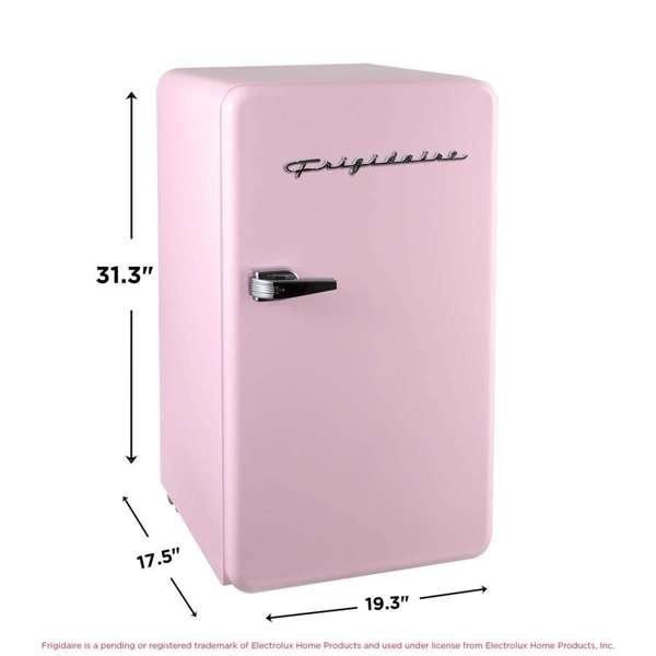 Frigidaire, 3.2 Cu. Ft. Retro Compact Refrigerator, Pink