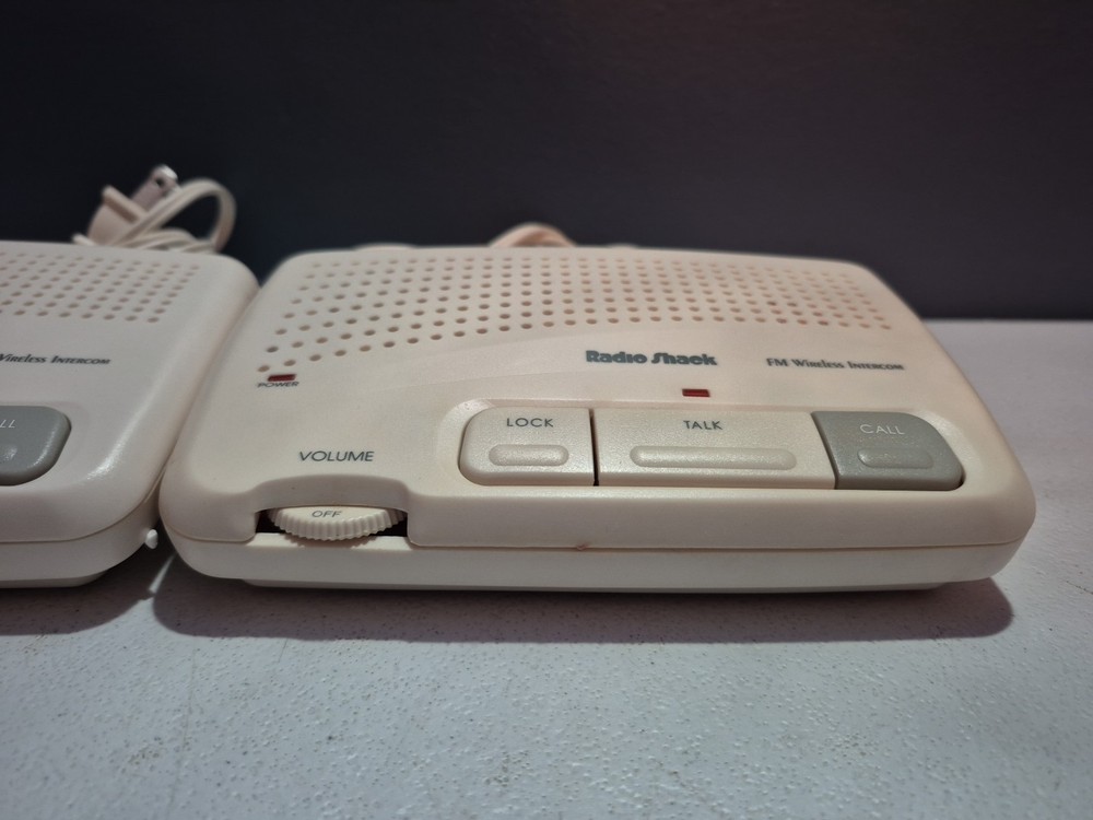Radio Shack Two-Station FM Wireless Intercom Pair Model 43-486 Tested *READ