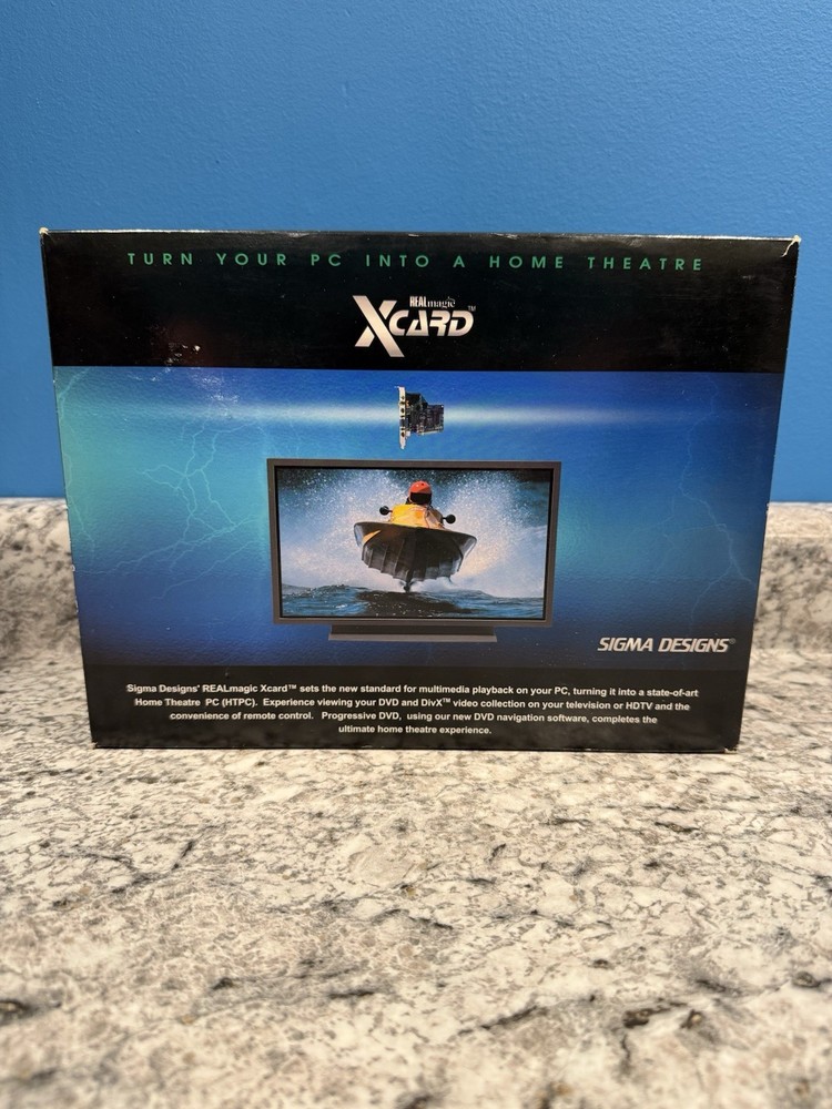 Sigma REALmagic XCard PCI DVD Decoder & RARE REMOTE Retro PC CRT TV Untested