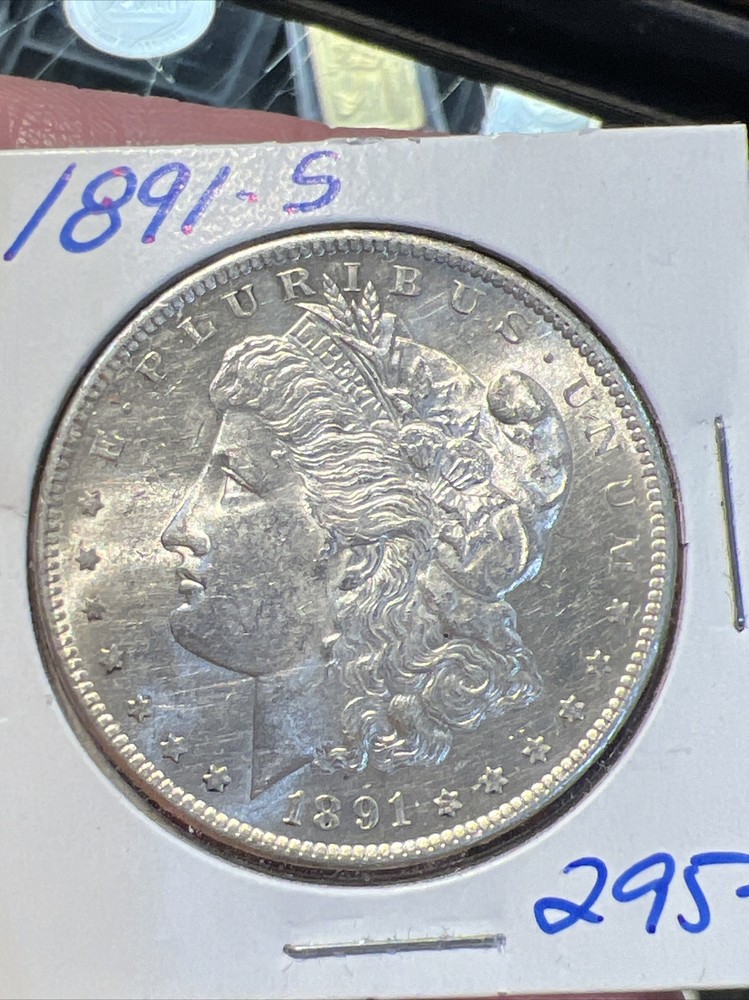 1891-S Morgan Silver Dollar Better Date. Nice Coin
