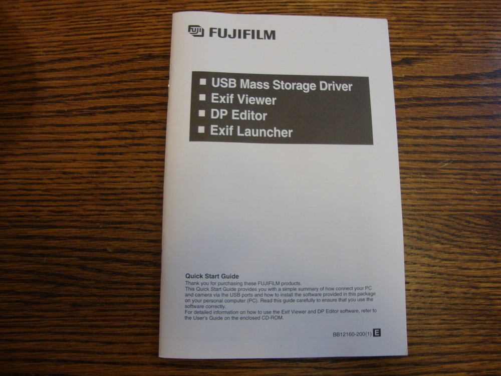 FUJIFILM DIGITAL CAMERA UTILITIES VERSION 2.2 WINDOWS & MAC CD & START GUIDE