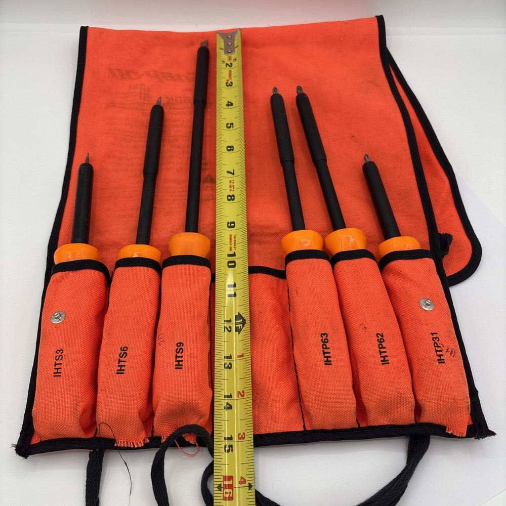 Snap-On IHT60K 6 pc Non-Conductive Composite Insulating Screwdriver Set NICE !!