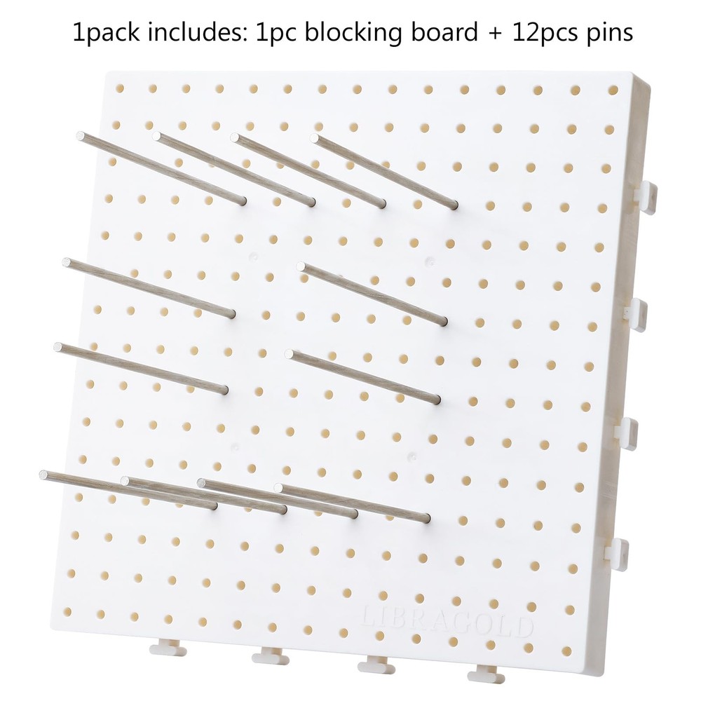 Crochet Blocking Board with Pegs Granny Square Blocking Tool