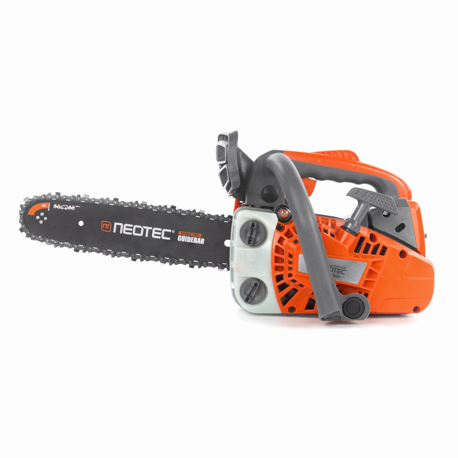 25.4cc Gas Top Handle Chainsaw with 12'' Bar Chain 2-Stroke Engine Cut Tree Wood