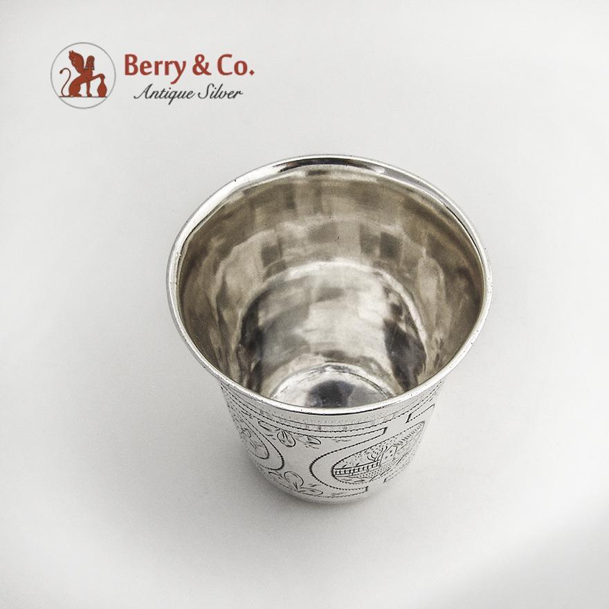 Russian Beaker Large Vodka Cup 84 Standard Silver 1875