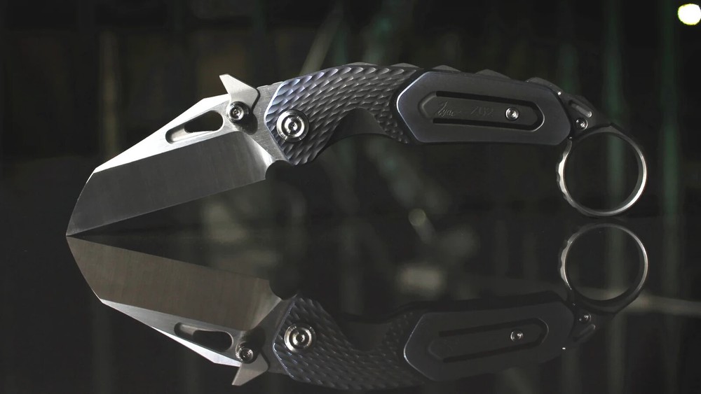 Zyac Z02 Titanium Karambits with Removable Tail Ring