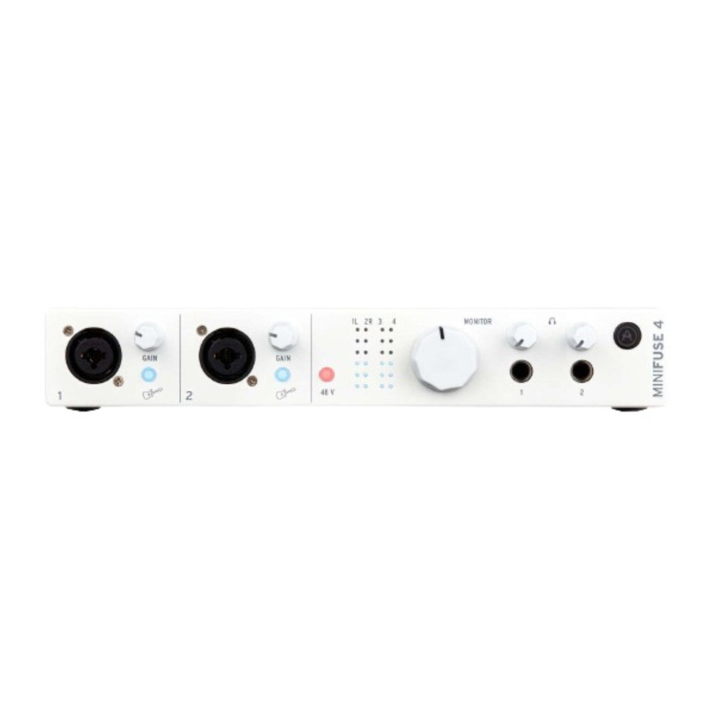 Arturia MiniFuse 4 USB Type C 4 x 4 Audio Interface White
