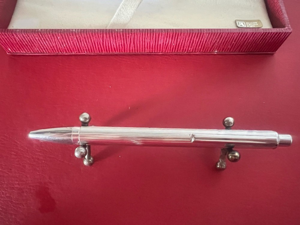 SETTELAGHI ballpoint pen SOLID 925 SILVER personal window STRONG WEIGHT 1