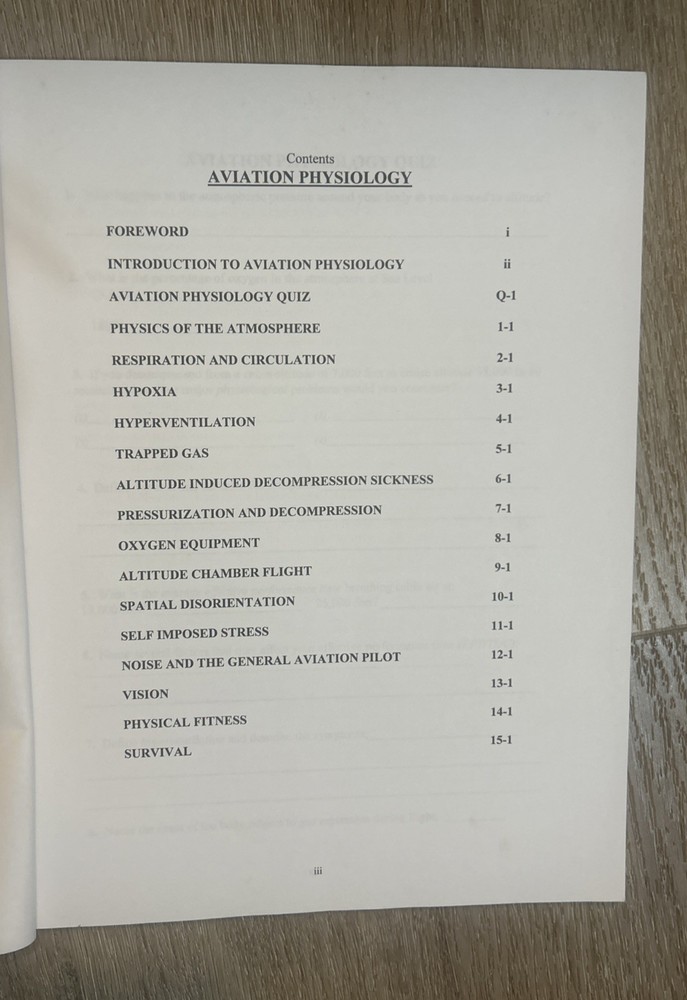 FAA AEROSPACE PHYSIOLOGY