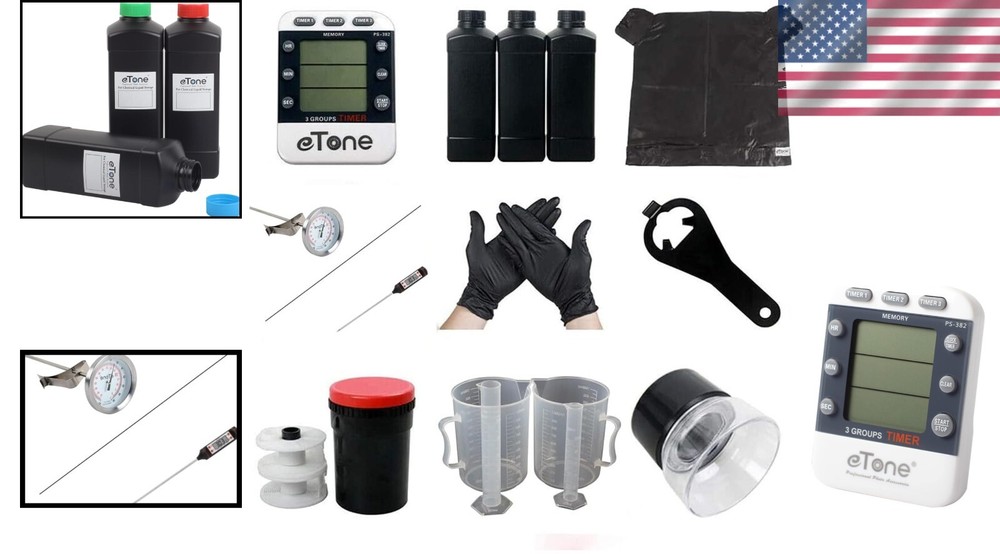 Complete Film Processing Darkroom Kit: Includes Developing Tank & Magnifier