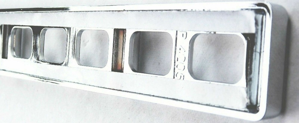 Push Button Panel Cover Chrome Plastic for Freightliner 10 1/4" Wide Tape Mount