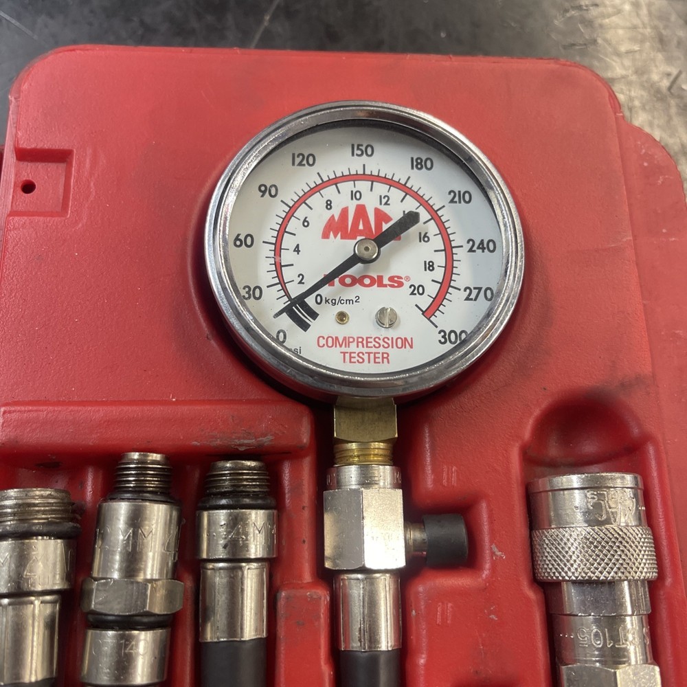 CT50 CT100 MAC TOOLS Compression Test Kit Complete with CT115 Case missing 1 pc