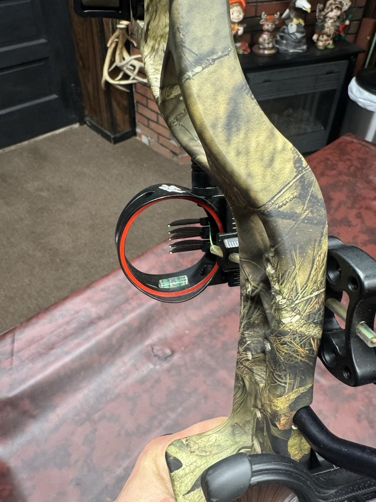 PSE Infinity Camouflage Compound Bow with Sight and Accessories