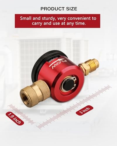 Nitrogen Purging Tool,Hvac Tool for Quickly And Easily Adjusting Nitrogen,Red