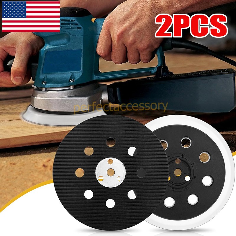 1-2PCS 5" 8Hole Hook&Loop Sander Pad For Bosch RS032 3107DVS 3725DVS 3725DEVS