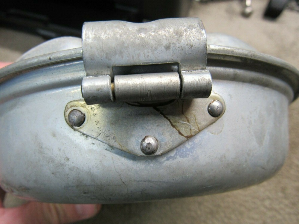 US WW2 M1942 Mess Kit Meat Can Early War Zinc Plated Steel Less Common Maker