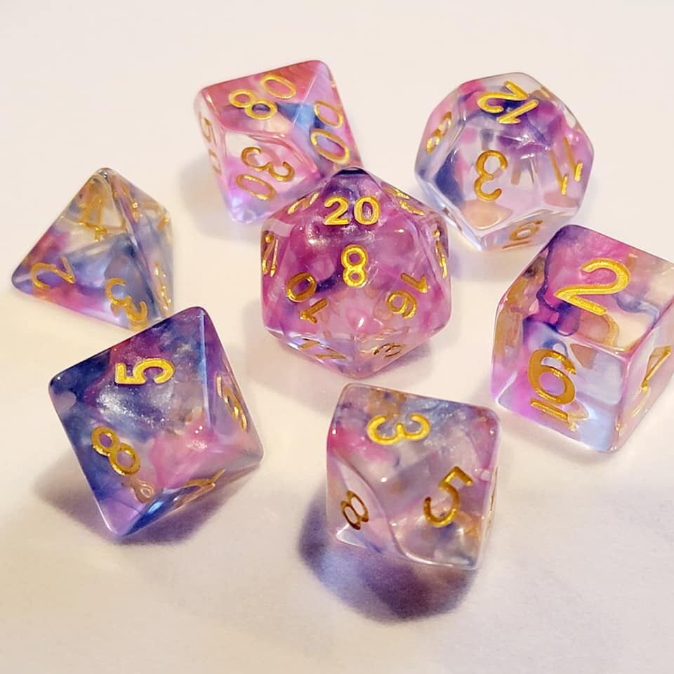 Mage Storm Dice Set Poly RPG DnD Dungeons Dragons AD&D Pathfinder d20