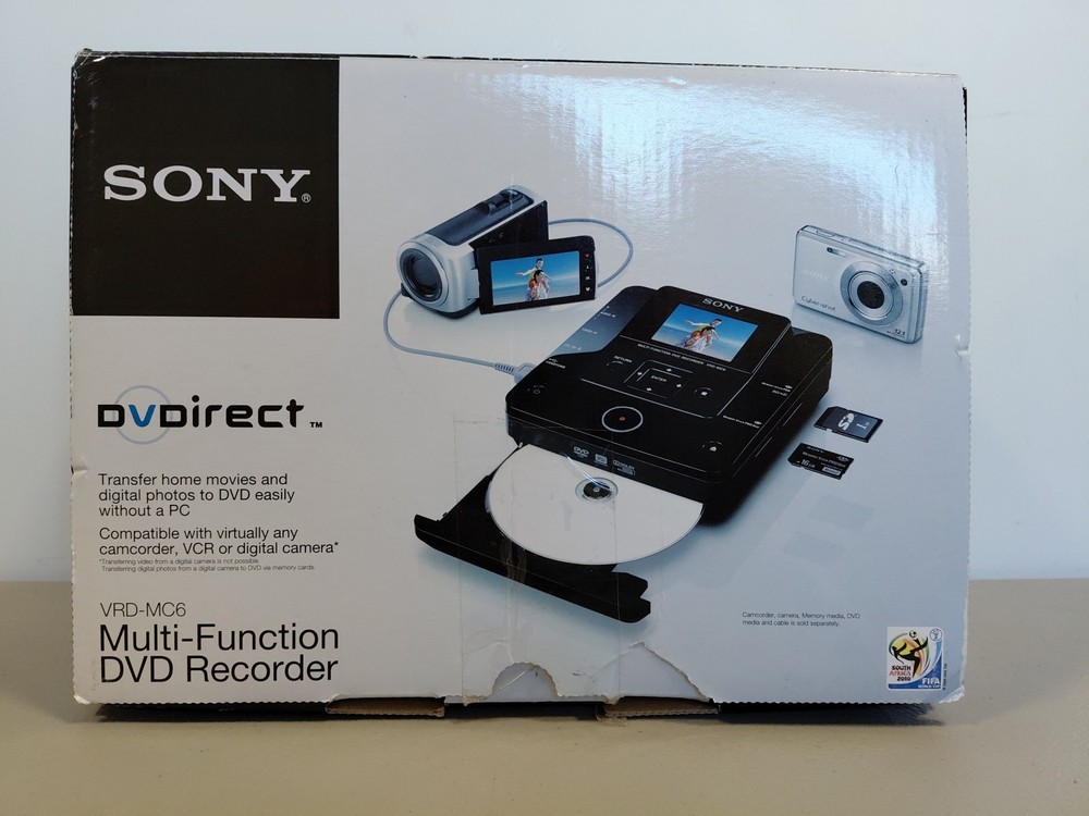 Sony VRD-MC6 Multi Function DVD Recorder Burner DVDirect Used Good Cond